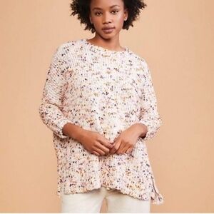 LOFT Lou & Grey Flecked Chenille Poncho Sweater Size Xs/S